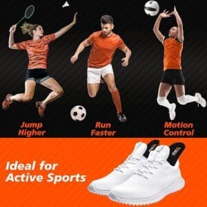 Carbon Fiber Insoles for Men Women, Shock Absorbing Sport Shoe Insoles for Basketball Voll ( (3)