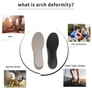 Carbon Fiber Insoles for Men Women, Shock Absorbing Sport Shoe Insoles for Basketball Voll ( (3)