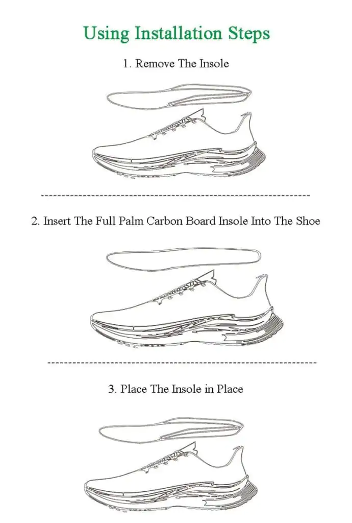 Gold Performance Insoles-Customized Carbon Fiber Inserts, Non-Cleated Schuhe-Basketball, Volleyball, Racquet Sports, Running & Mo ( (3)
