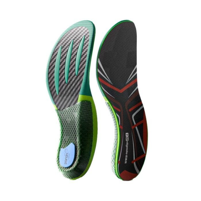 Plantillas específicas para maratón palma de la mano completa de fibra de carbono real tablero de aumento de la velocidad de rebote deportes atléticos corriendo en (12)
