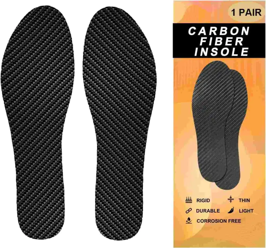 Carbon Fiber Einlegesohlen, 1 Paar starre Einlegesohle Einsatz für Schmerzlinderung Erholung von Ar ( (3)