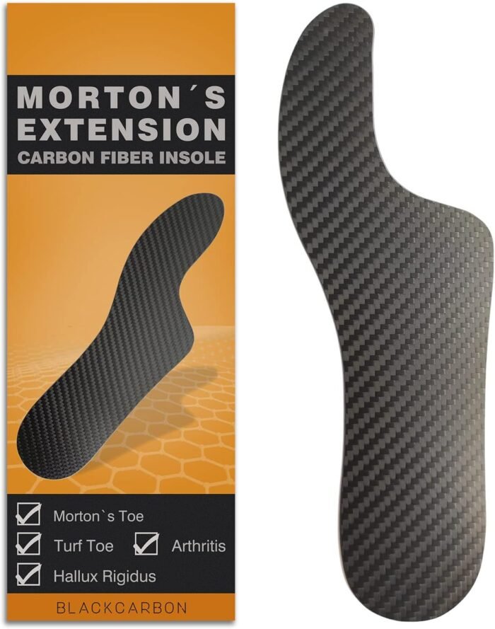 Morton's Extensie Orthese, Koolstofvezel inlegzool, stijve voetsteun voor Morton's teen, Turf teen (8)
