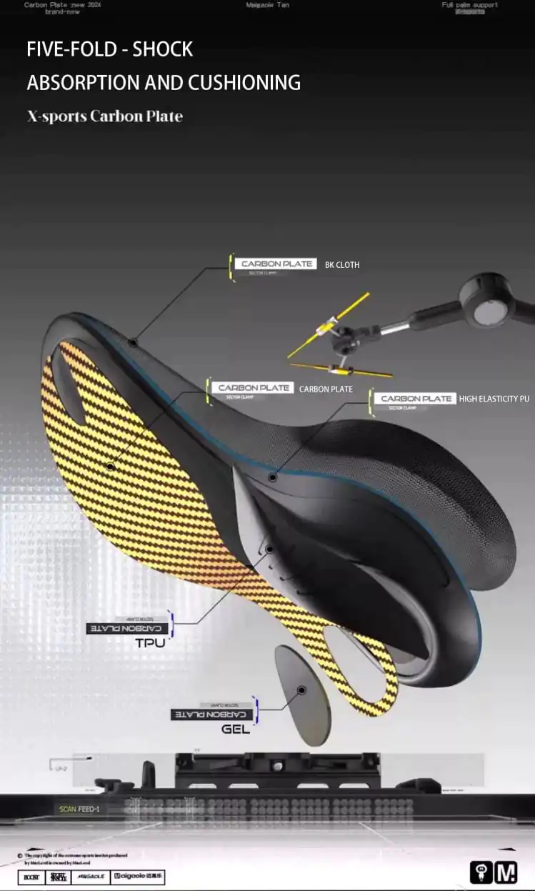 palmilhas de fibra de carbono suporte de arco palmilhas Gold de maior resistência, dureza e elasticidade para esportes de alta intensidade1 (1)