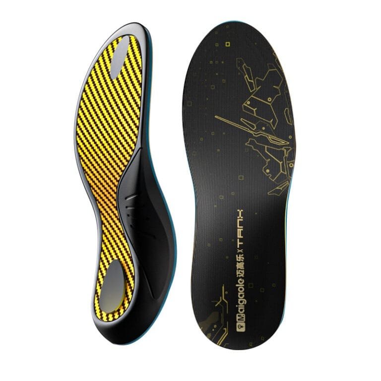 semelles en fibre de carbone soutien de la voûte Or plus grande résistance ténacité