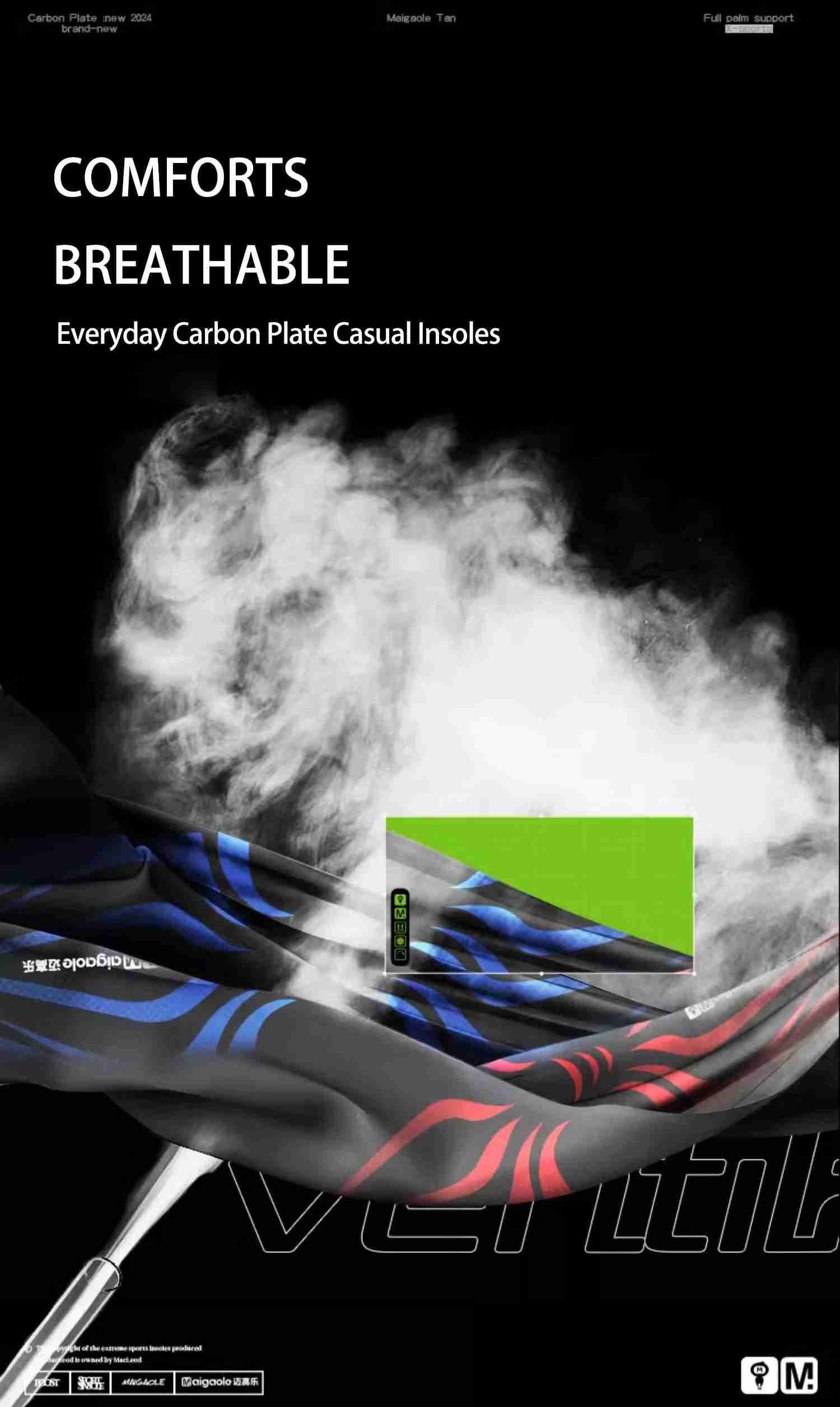 Laufende Carbonplatte Einlegesohle 0.40.6 mm zur Unterstützung von Laufanfängern Laufschuheinlagen volle Handfläche Rebound Sportschuhpolster (14)