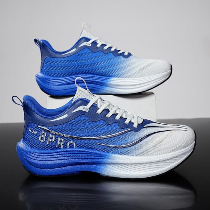 Mannen Vrouwen Koolstofplaat Running Schoenen Mesh Sneakers (12)