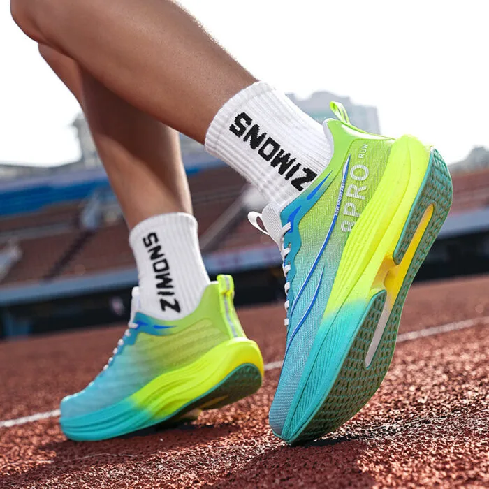 Hombres Mujeres Placa de Carbono Zapatos para correr Zapatillas de malla (12)