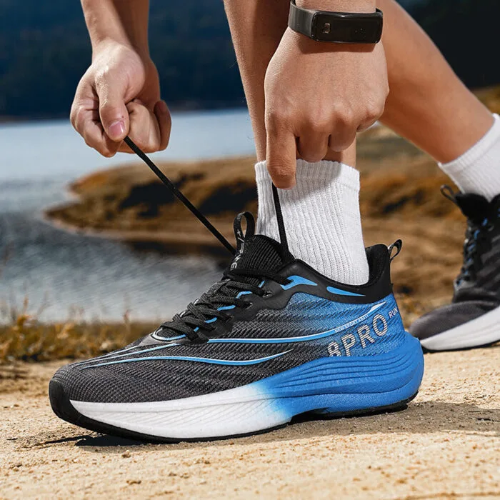 Hombres Mujeres Placa de Carbono Zapatos para correr Zapatillas de malla (12)
