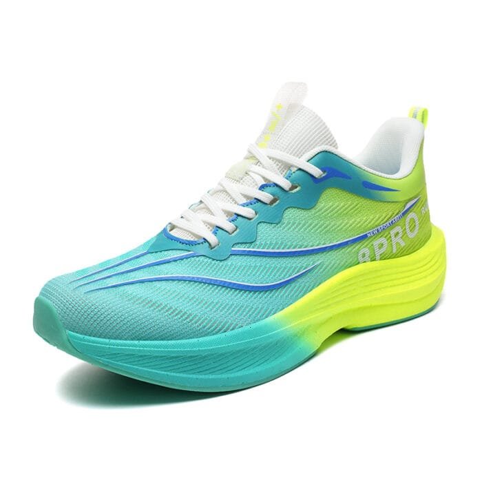 Mannen Vrouwen Koolstofplaat Running Schoenen Mesh Sneakers (12)