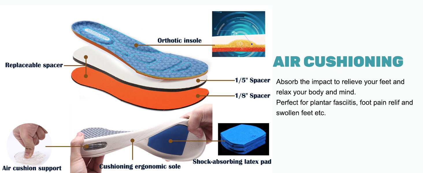 Women Men Diabetic Shoes Extra Wide Edema Shoes Outdoor Walking Sneakers Plantar Fasciitis Shoes