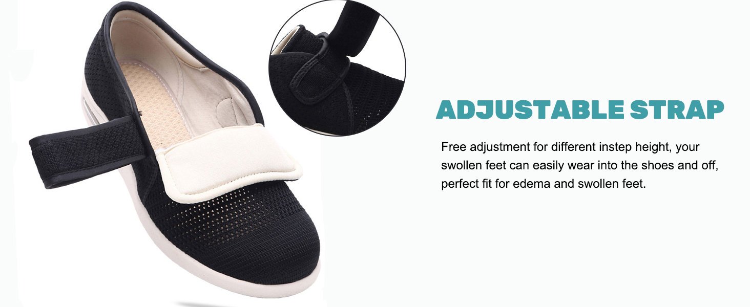 Women Men Diabetic Shoes Extra Wide Edema Shoes Outdoor Walking Sneakers Plantar Fasciitis Shoes