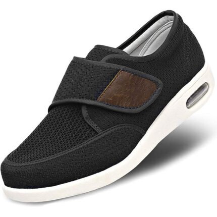 Mens Diabetic Edema Shoes Lightweight Walking Wide Sneakers Plantar Fasciitis Shoes